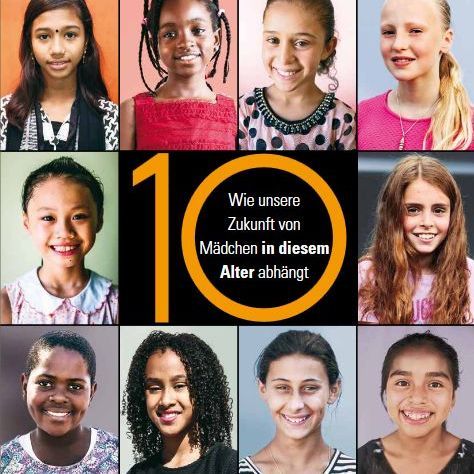 Titelbild Weltbevölkerungsbericht 2016. Bild: UNFPA/DSW Titelbild Weltbevölkerungsbericht 2016. Portrait-Fotos von Mädchen aus verschiedenen Teilen der Welt. Bild: UNFPA/DSW