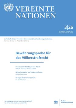 Bewährungsprobe für das Völkerstrafrecht