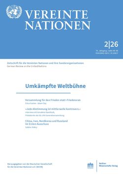 Umkämpfte Weltbühne