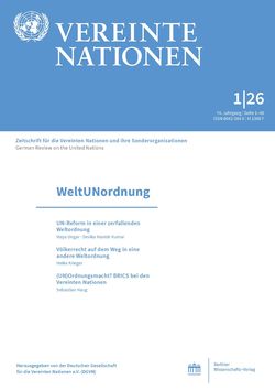 WeltUNordnung